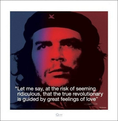 Pyramid Che Guevara iQuote Art Print 40x40cm | Yourdecoration.co.uk