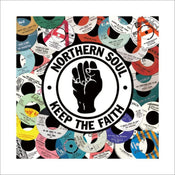 Pyramid Northern Soul Labels Art Print 40x40cm | Yourdecoration.co.uk