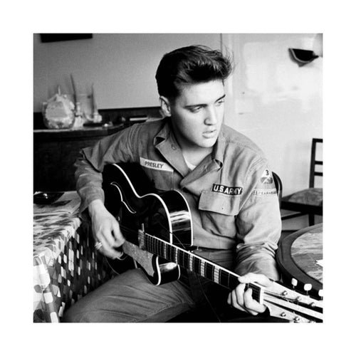 Pyramid Elvis Presley US Army Art Print 40x40cm | Yourdecoration.co.uk