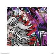 Pyramid Cruella Deville Graffiti Art Print 40x40cm | Yourdecoration.co.uk