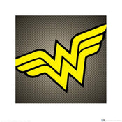 Pyramid DC Comics Wonder Woman Symbol Art Print 40x40cm | Yourdecoration.co.uk