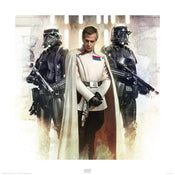 Pyramid Star Wars Rogue One Krennic and Death Troopers Art Print 40x40cm | Yourdecoration.co.uk