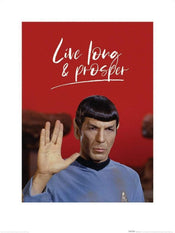 Pyramid Star Trek Live Long And Prosper Art Print 60x80cm | Yourdecoration.co.uk