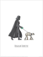 pyramid ppr54081 star wars vaders boredom busting ideas regular exercise Art Print 30x40cm | Yourdecoration.co.uk