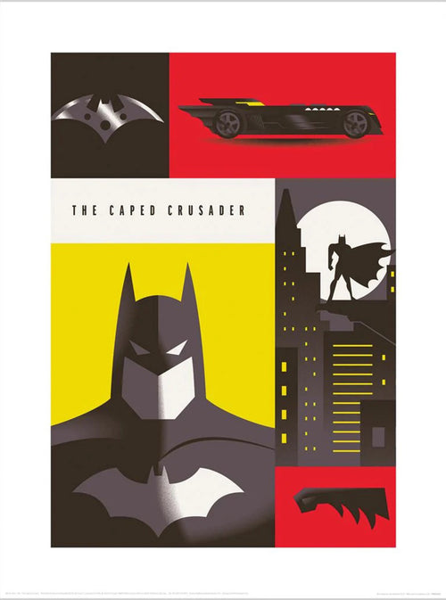 Pyramid Ppr54292 Warner Bros The Caped Crusader Kunstdruk 30X40cm | Yourdecoration.co.uk