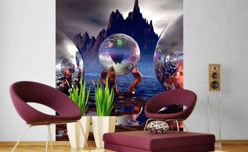 Dimex Crystal Vision Wall Mural 225x250cm 3 Panels Ambiance | Yourdecoration.co.uk