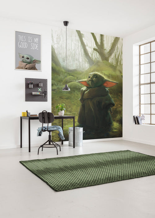 Komar Non Woven Wall Mural Iadx4 018 Mandalorian Grogu Acrylic Interieur | Yourdecoration.co.uk