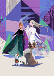 Komar Non Woven Wall Mural Iadx4 059 Frozen Abstract Arendelle | Yourdecoration.co.uk