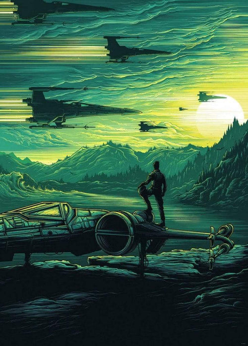 Komar Star Wars X Wing Assault Takodana Non Woven Wall Mural 200x280cm 4 Panels | Yourdecoration.co.uk